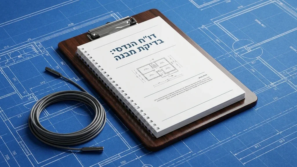 נוצר על ידי מודל בינה מלאכותית Gemini Pro דוח הנדסי מפורט לצד ציוד בדיקה