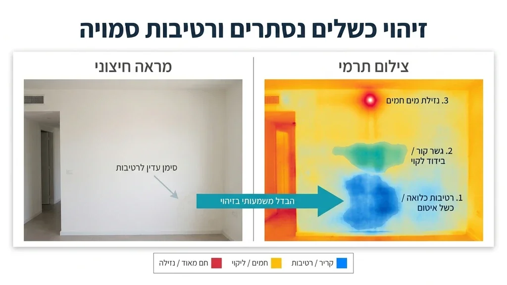 מהנדס מבצע בדיקה הנדסית בדירה